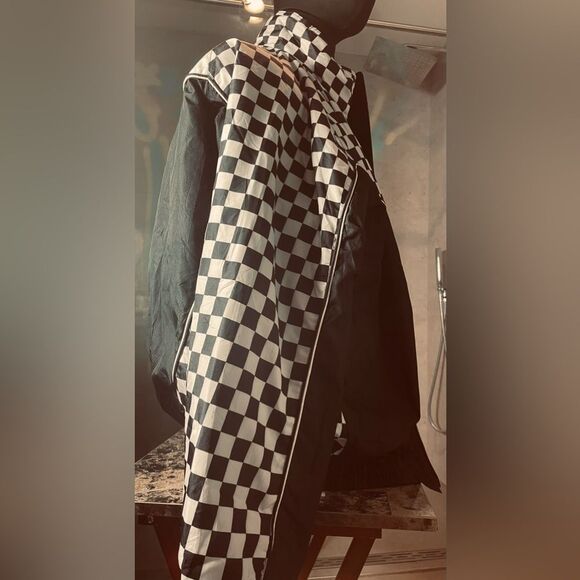 Vintage Racing Jacket - Long Sleeve - Motocross - Varsity Jacket - Black White - Picture 6 of 15